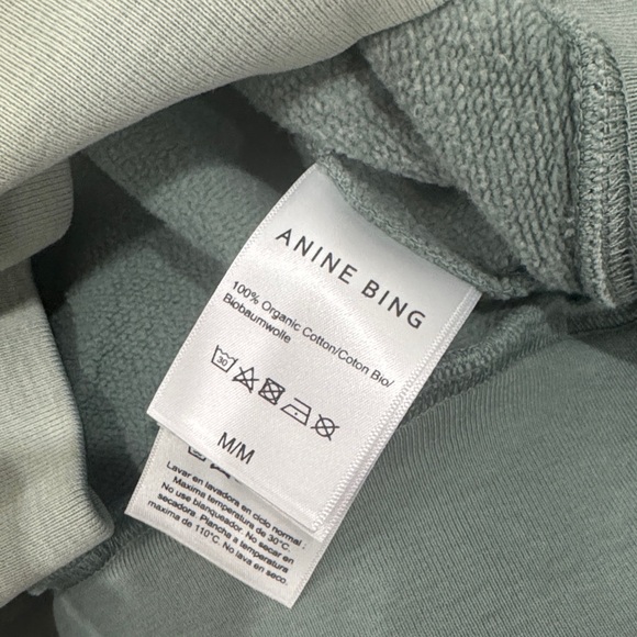 NWT Anine Bing Sage Green New York Crewneck - Picture 3 of 6